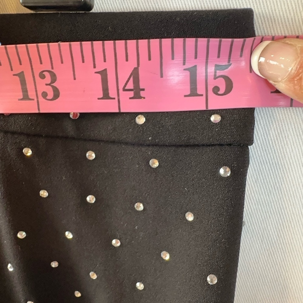 Women's Rhinestone Ruffle-Trim Mini Skirt - Picture 4 of 8